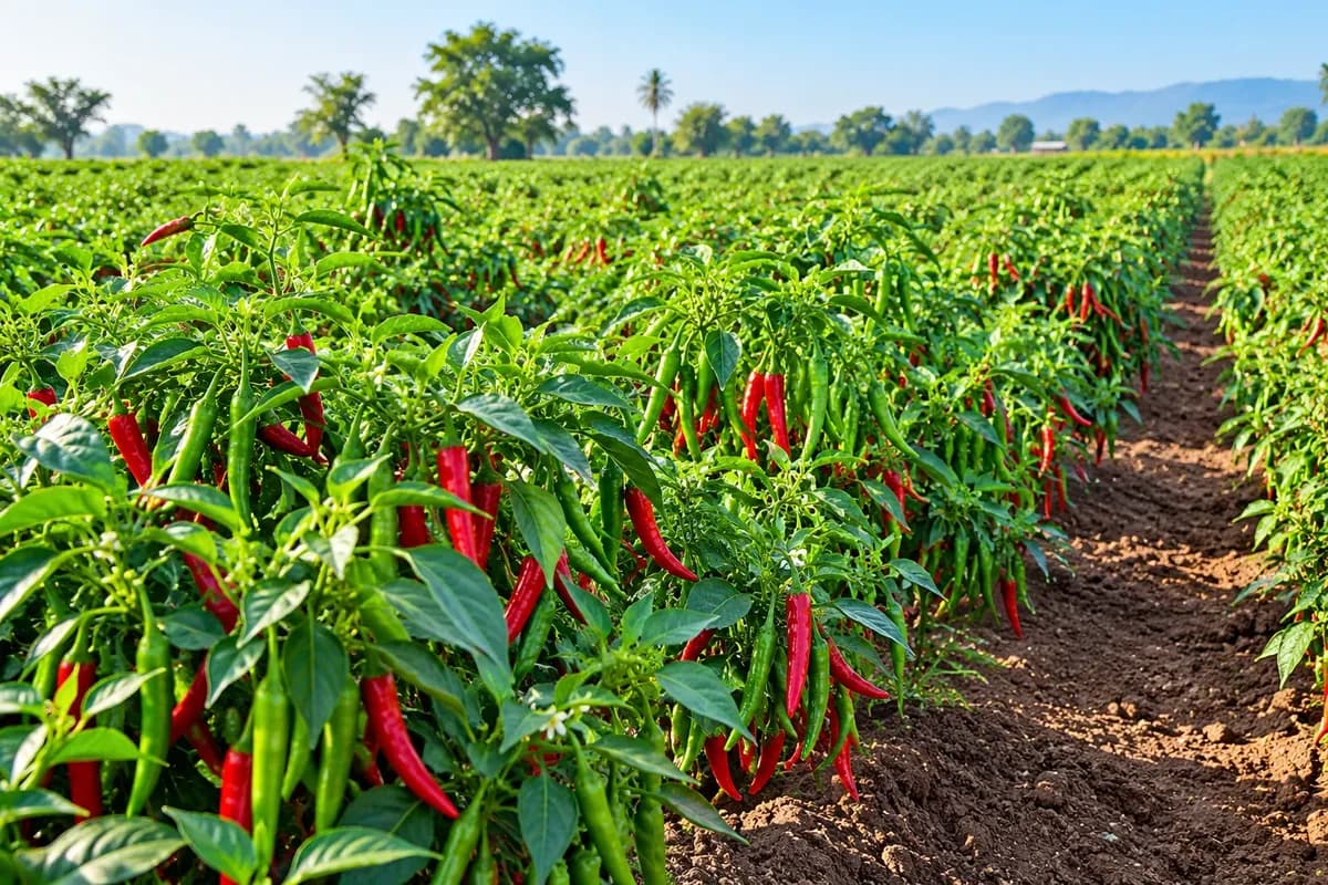 Chilli crop nutrition research by Navamitraa Agri Tech