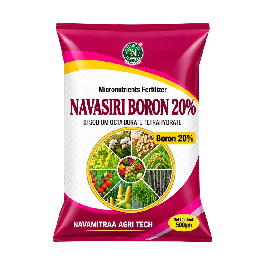 Navasiri Boron 20% - Navasiri Boron 20% - Boron Micronutrient Fertilizer pack by Navamitraa Agri Tech